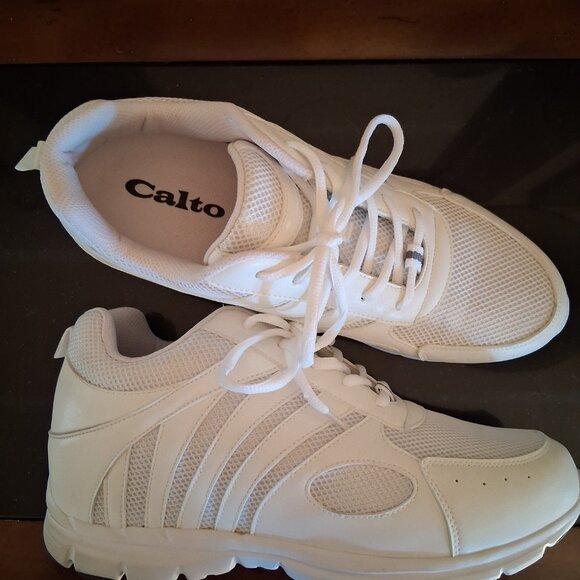 Calto Mens Leather and Fabric Athletic Shoes $60 - Picture 2 of 3